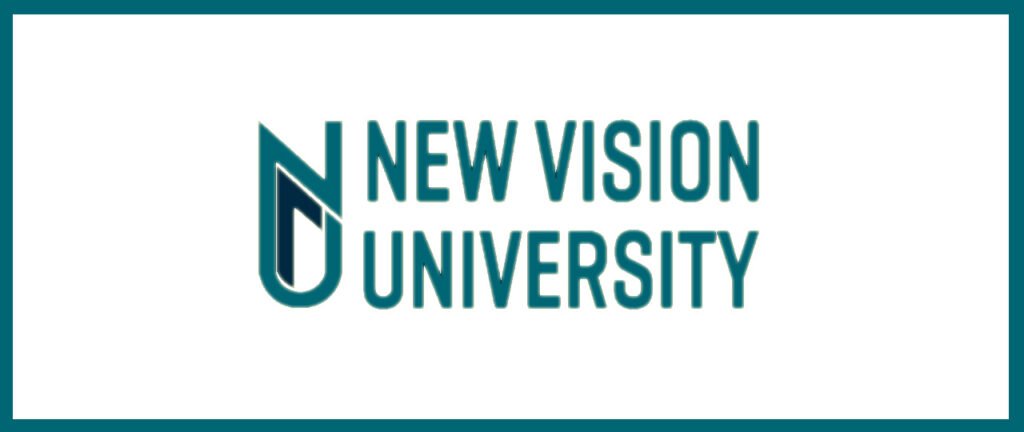 New Vision University Georgia Logo شعار جامعة نيو فيجن في جورجيا